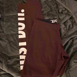 Nike cotton mid rise leggings